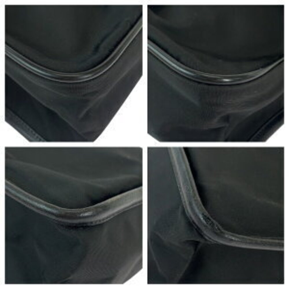 Prada triangular plate shoulder bag black nylon logo Tessuto - Picture 3 of 10